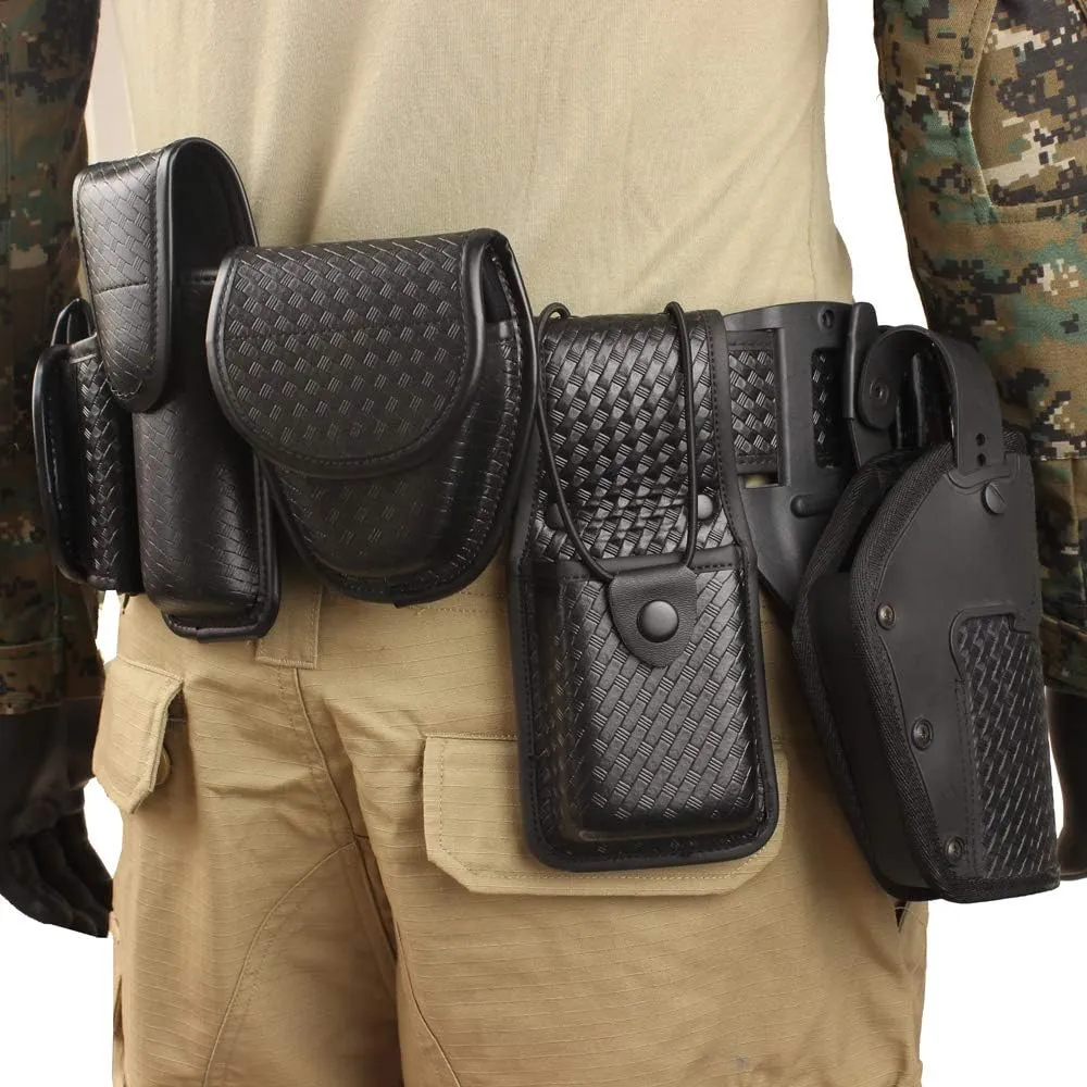 10-in-1 Police Duty Utility Belt Rig, Security Guard Modular Law Enforcement Duty Belt with Pouches