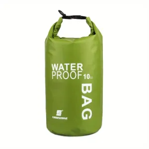 10L Green Waterproof Dry Bag – Lightweight Roll-Top Outdoor Sack