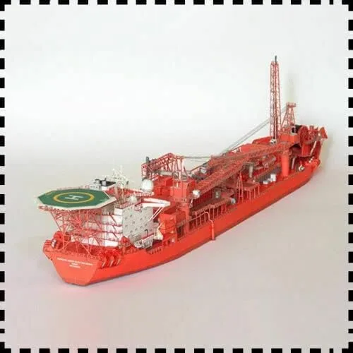 1:400 Norway Floating Production Storage and Offloading FPSO DIY Paper Model Kit Toy Kids Gifts