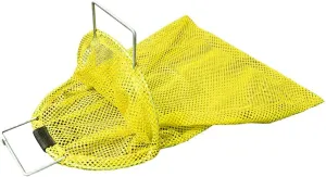 17x28 Mesh Catch Bag – Galvanized Wire Handle, Reinforced D-Ring for Lobster Catching & Spearfishing