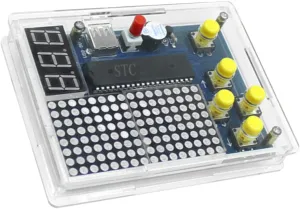 1set Game Console Parts Electronic Soldering Kit for Handheld Game Console Assembly Includes Battery Box No Batteries for Beginners and Educational Projects