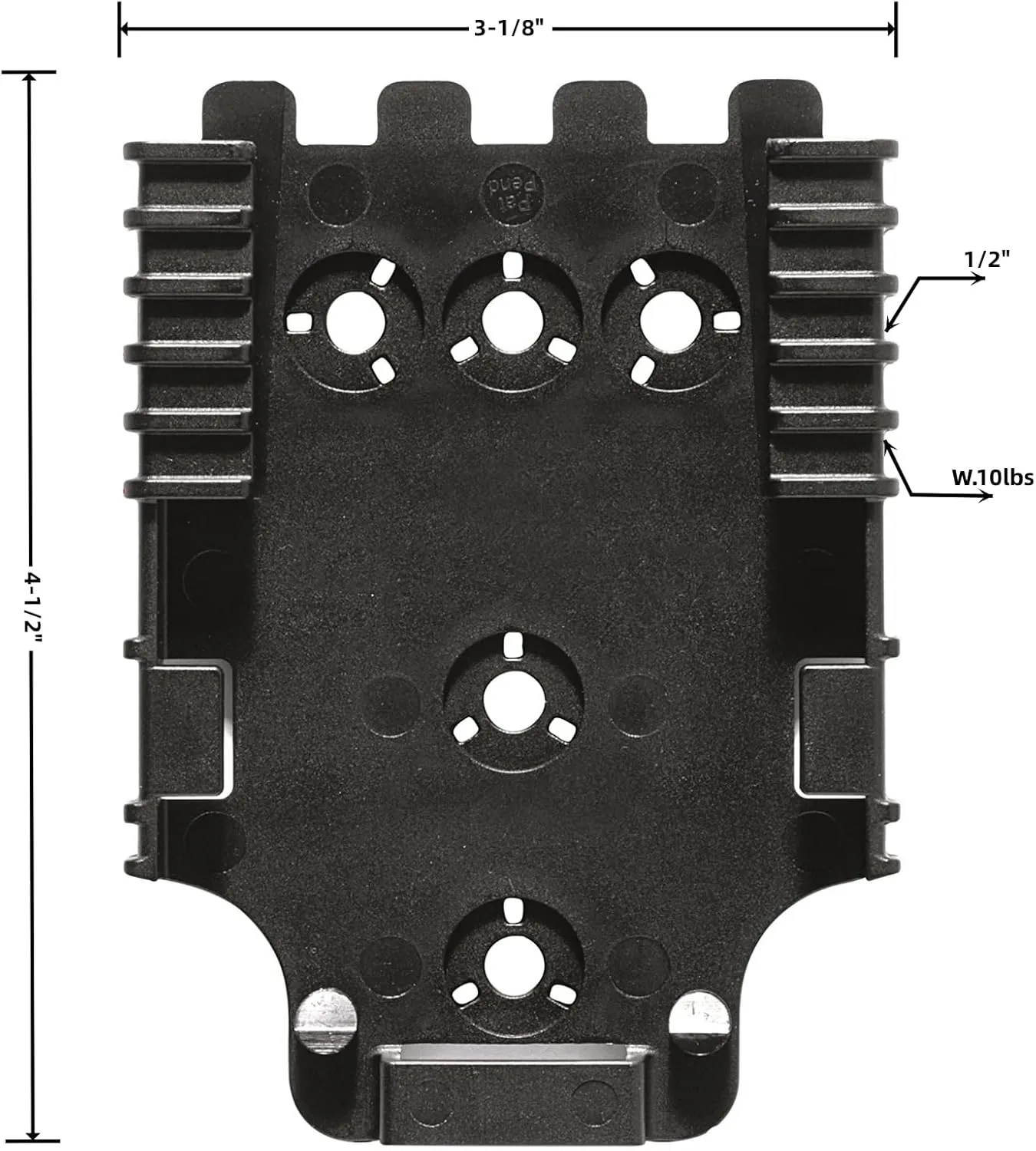 2 Pcs Qls Quick Locking System Kit with Locking Fork and Receiver Plate Tourniquet Holder Gun Holster Drop Flex Adapter and Mid-Ride Belt Loop with Leg Platform Shroud Attachment