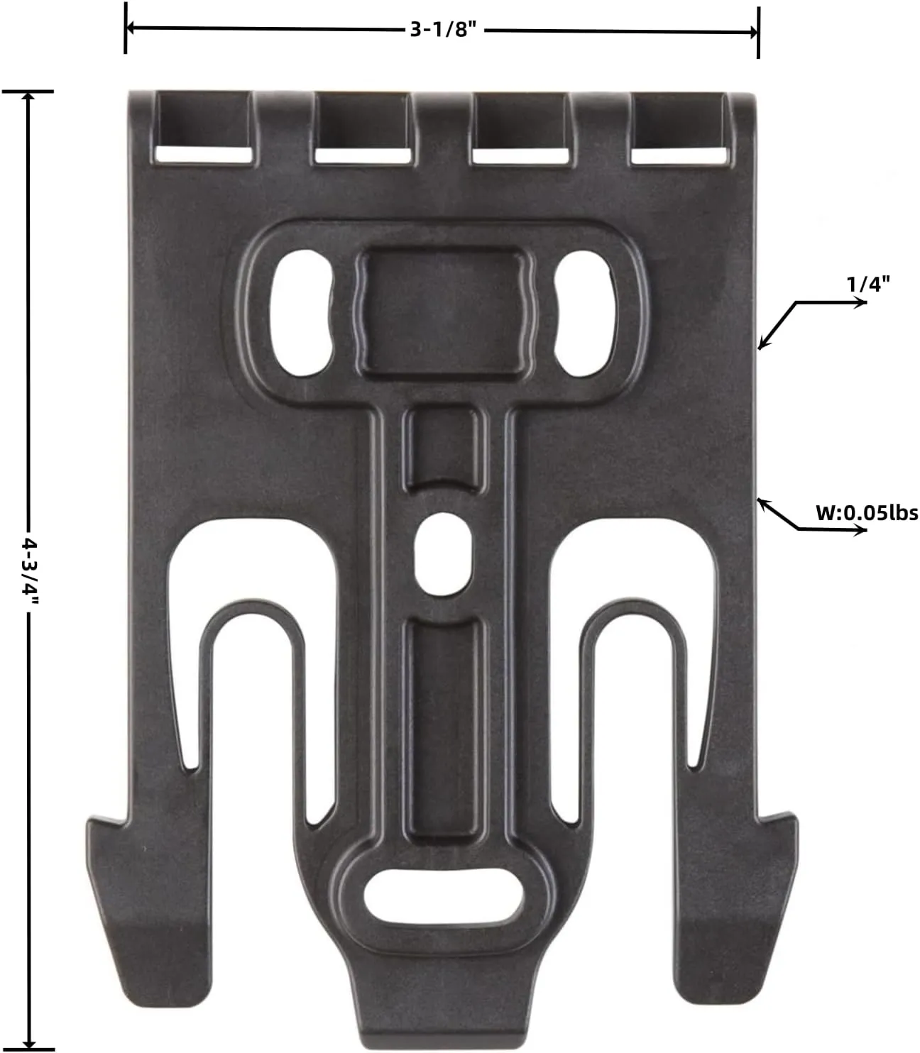 2 Pcs Qls Quick Locking System Kit with Locking Fork and Receiver Plate Tourniquet Holder Gun Holster Drop Flex Adapter and Mid-Ride Belt Loop with Leg Platform Shroud Attachment