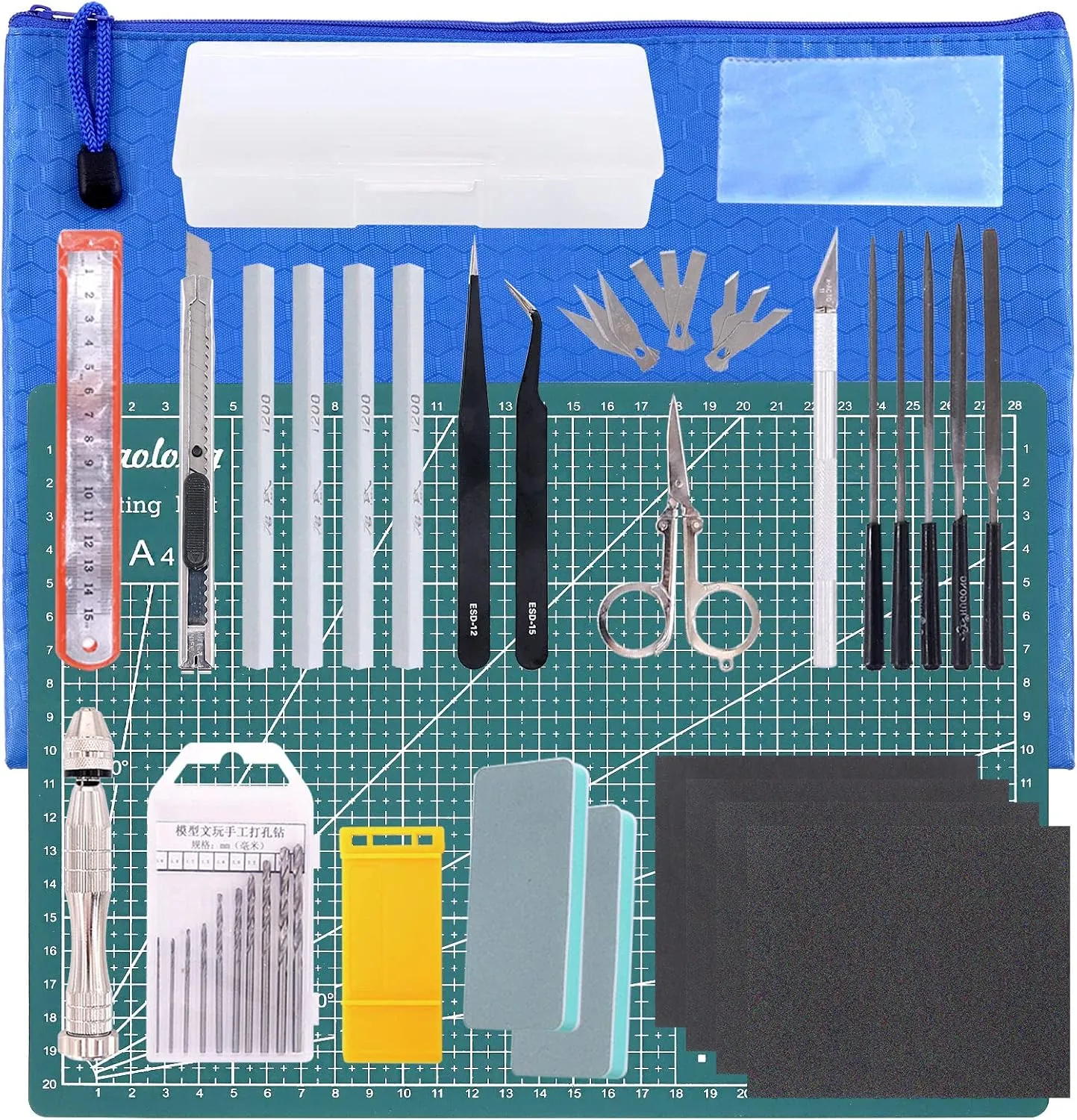 27Pcs Modeler Basic Tools Craft Set Hobby Building Tools Kit for Professional Gundam Model Assemble Building