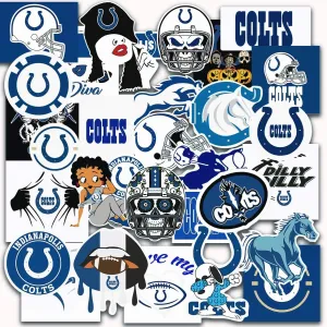 29 PCS American Football Rugby Stickers for Water Bottle, Laptop, Bicycle, Computer, Motorcycle, Travel Case, Car Decal Decoration Sticker 2-2.5 inches