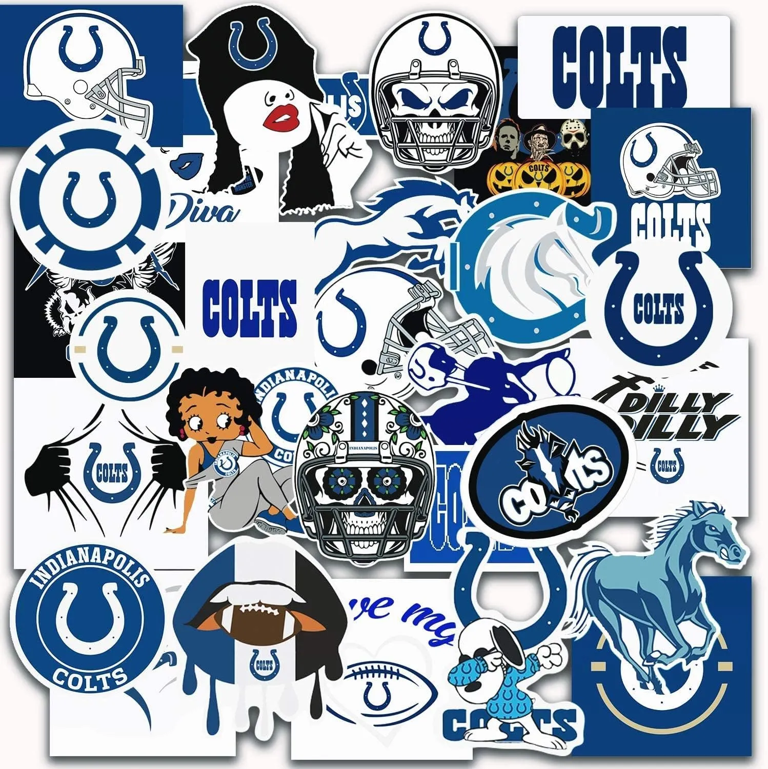 29 PCS American Football Rugby Stickers for Water Bottle, Laptop, Bicycle, Computer, Motorcycle, Travel Case, Car Decal Decoration Sticker 2-2.5 inches