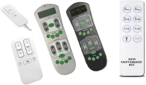 3 Piece Basic Non Massage Conversion KIT- Compatible with Lost or Broken Tempurpedic TUF-100, TES200, Ergo Grand or Premier Remote Control