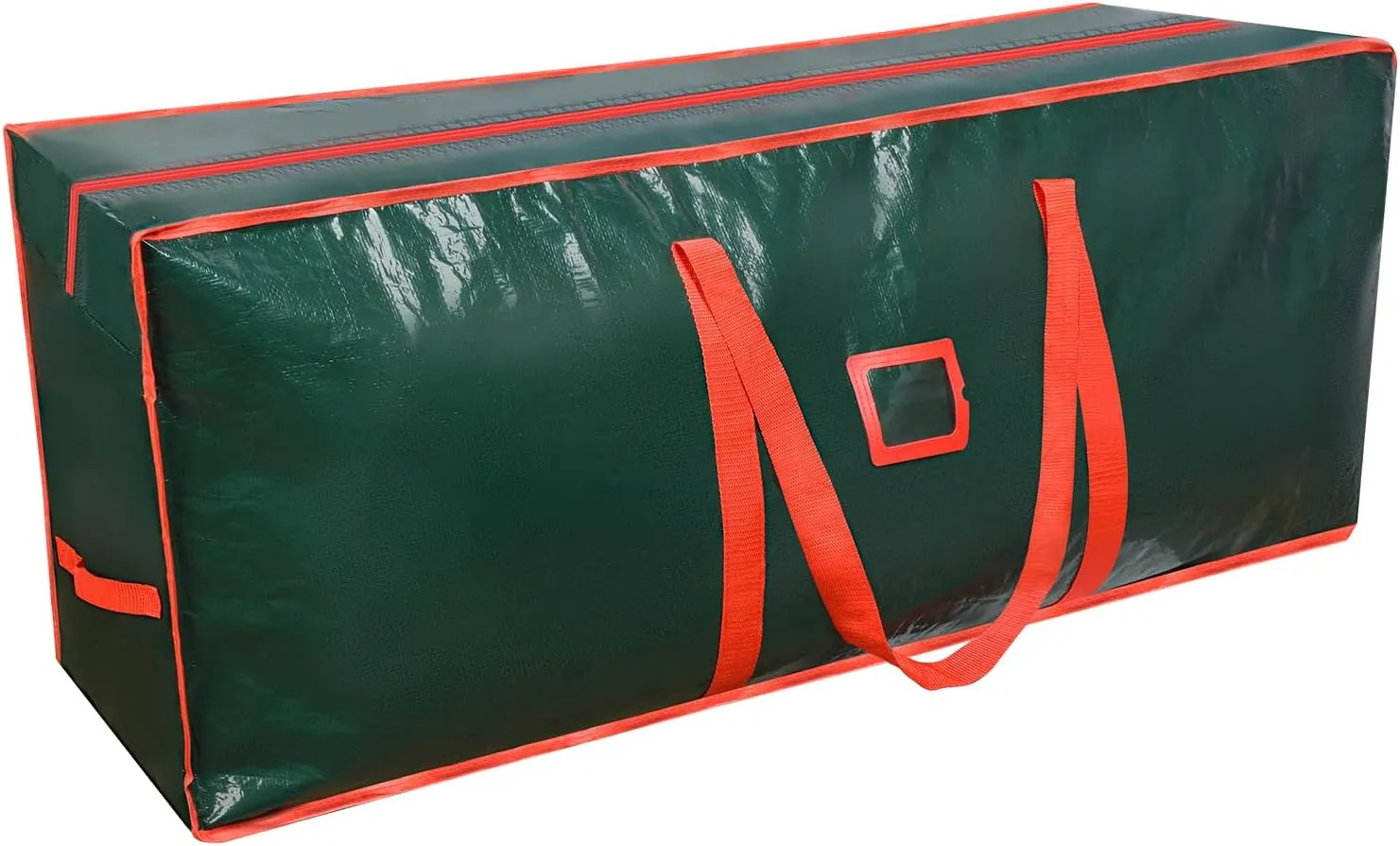 589L (9 ft) Christmas Tree Storage Bag, Reinforced Handles and Dual Zippers Wide Opening, Extra Large Storage Container for Trees and Decorations - Green 9ft