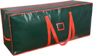 589L (9 ft) Christmas Tree Storage Bag, Reinforced Handles and Dual Zippers Wide Opening, Extra Large Storage Container for Trees and Decorations - Green 9ft