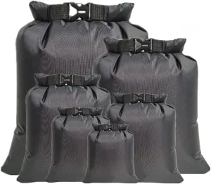 6 Pcs Outdoor Dry Bags Hiking Canoe Floating Boating Storage