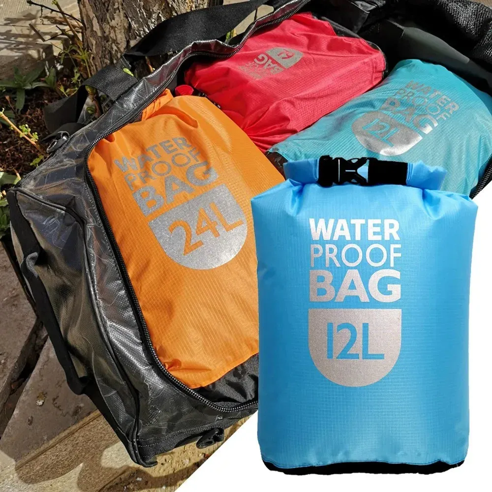 6L 12L Outdoor Dry Fishing Boat Pump Pvc Boat Accessories Waterproof Sack Swimming Rafting Kayaking Floating Watertight Sack Bag