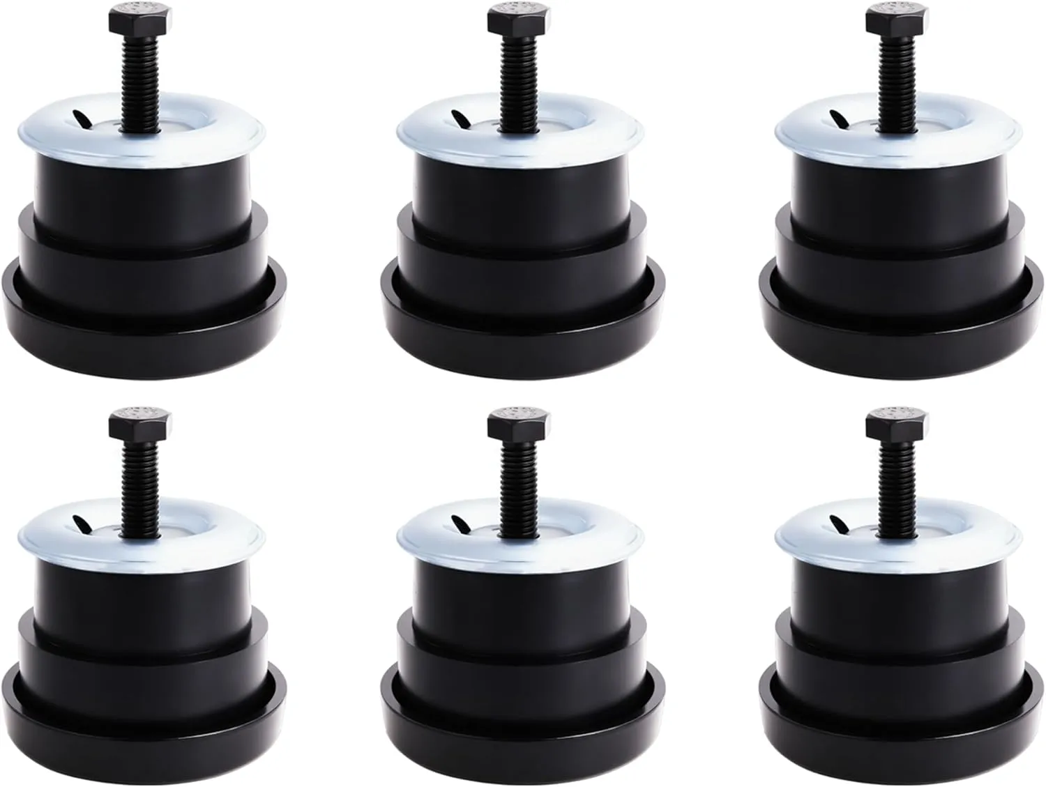 6PCS 924-180 924-181 Body Cab Mount Bushing Kit Compatible with 1994-2004 Chevy S10 Pickup Chevrolet GMC Sonoma Upper & Lower Bushings Retainer Bolt Rubber Shock Absorber Position 1 2 or 3