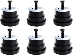 6PCS 924-180 924-181 Body Cab Mount Bushing Kit Compatible with 1994-2004 Chevy S10 Pickup Chevrolet GMC Sonoma Upper & Lower Bushings Retainer Bolt Rubber Shock Absorber Position 1 2 or 3