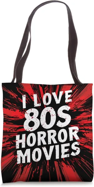 80s Horror Movie Fanatic Retro Spooky Cinema Tote Bag