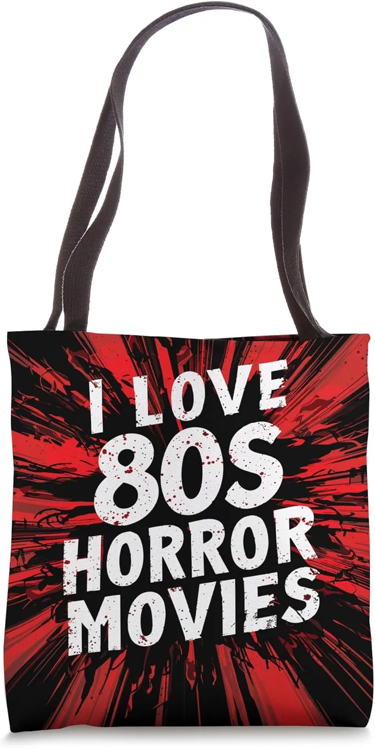 80s Horror Movie Fanatic Retro Spooky Cinema Tote Bag