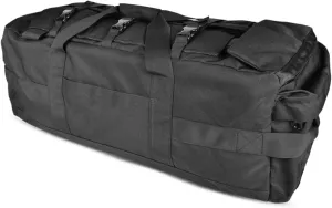 900D 75L Military Duffle Bag Large Zippered Duffel Bag Camping Bag Travel Storage Bag Deployment Cargo Bag Tent Storage Bag with Backpack Straps Sports Equipment Bag for Coaches & More Black