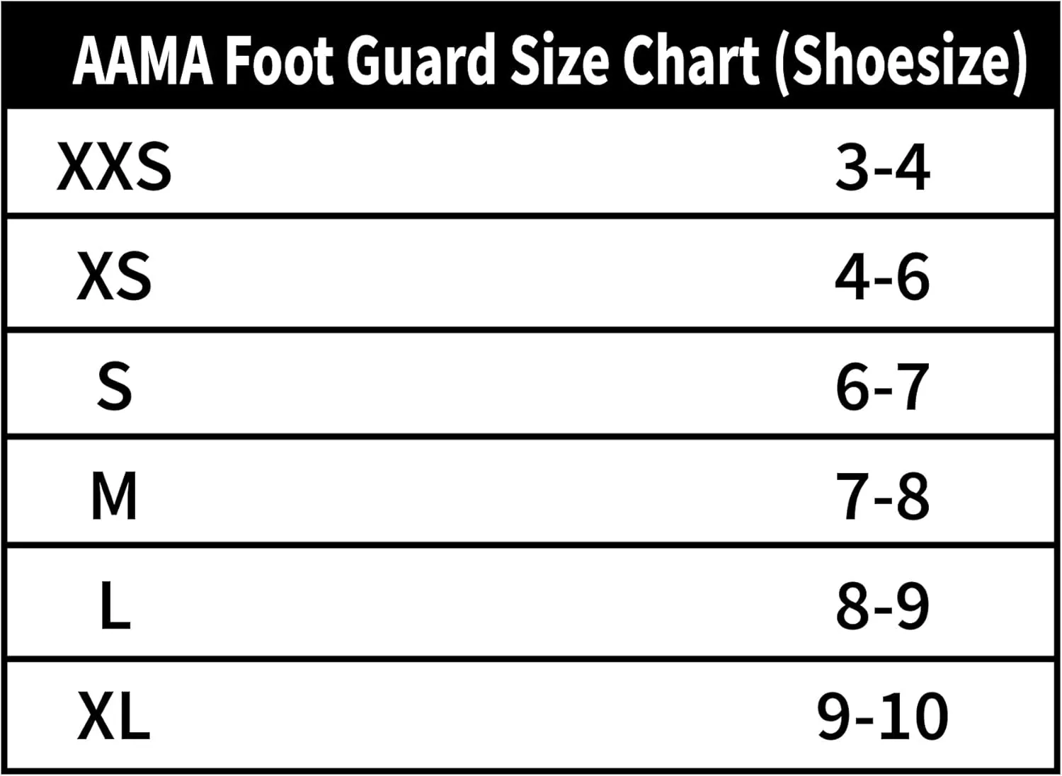 AAMA Taekwondo Martial Arts Foot Guard Protector Gear for Sparring - Training - Competition