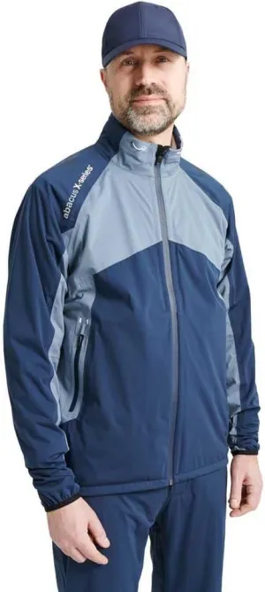 ABACUS Sportswear 100% Waterproof Stretchable Breathable Active Sports Men Pitch Rain Jacket (US, Alpha, Medium, Regular, Regular, dusty blue)
