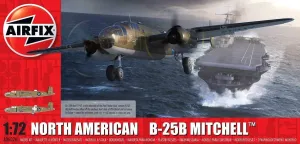 Airfix North American B-25B Mitchell 1:72 WWII Military Aviation Plastic Model Kit A06020, Assorted