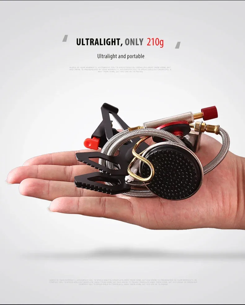 ALOCS CS-G22 Compact Portable Camping Mini Pocket Cooking Gas Stove Propane Burner for Outdoor Backpacking Hiking Camping Picnic