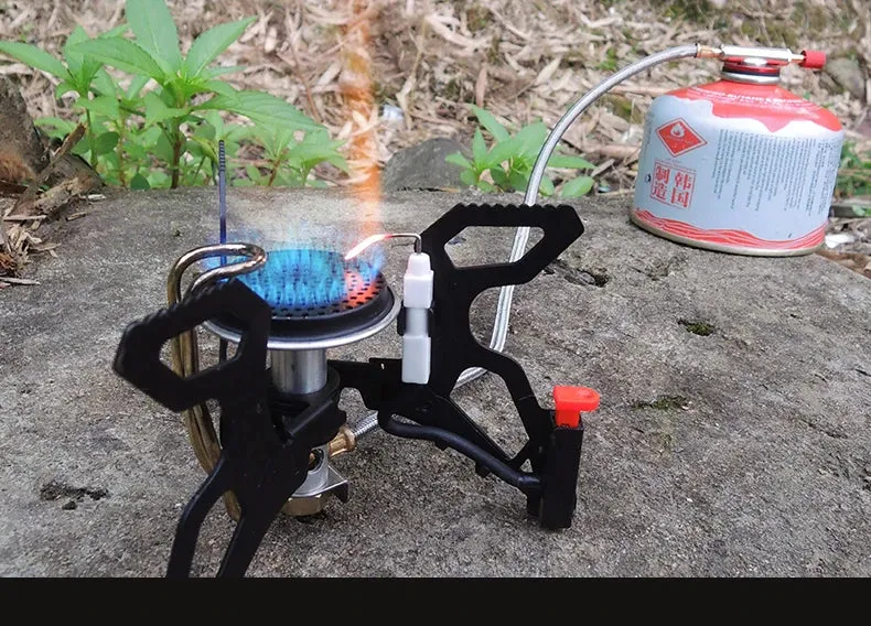 ALOCS CS-G22 Compact Portable Camping Mini Pocket Cooking Gas Stove Propane Burner for Outdoor Backpacking Hiking Camping Picnic