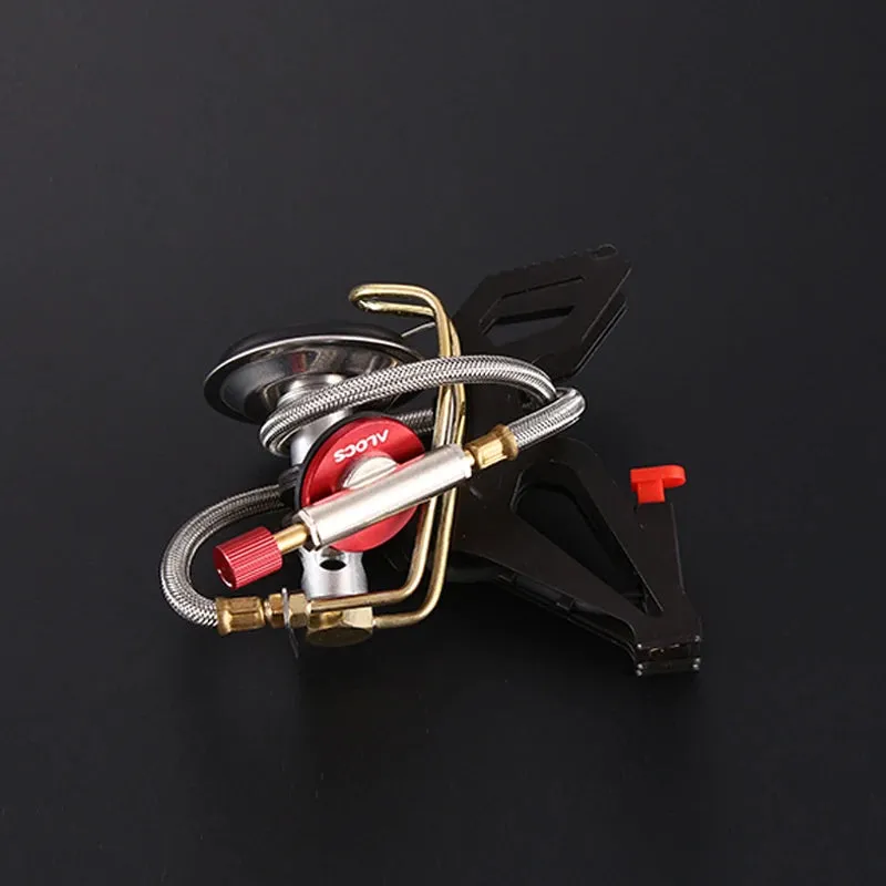 ALOCS CS-G22 Compact Portable Camping Mini Pocket Cooking Gas Stove Propane Burner for Outdoor Backpacking Hiking Camping Picnic