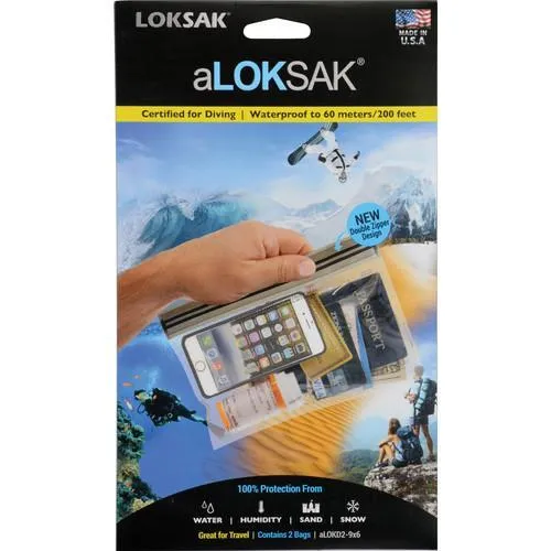 aLOKSAK Double Zip Waterproof Pouch