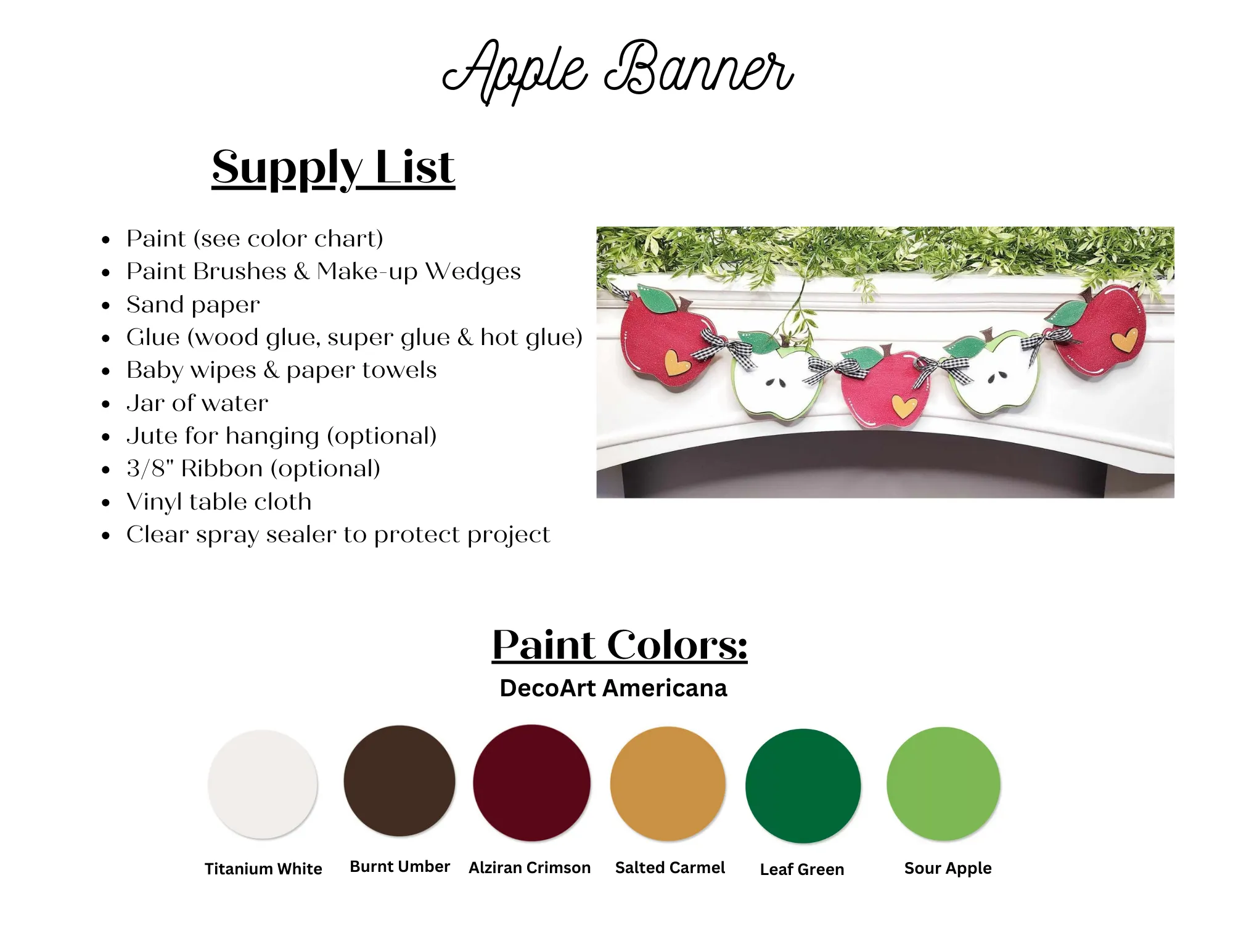 Apple Cider Harvest Collection- Apple Banner
