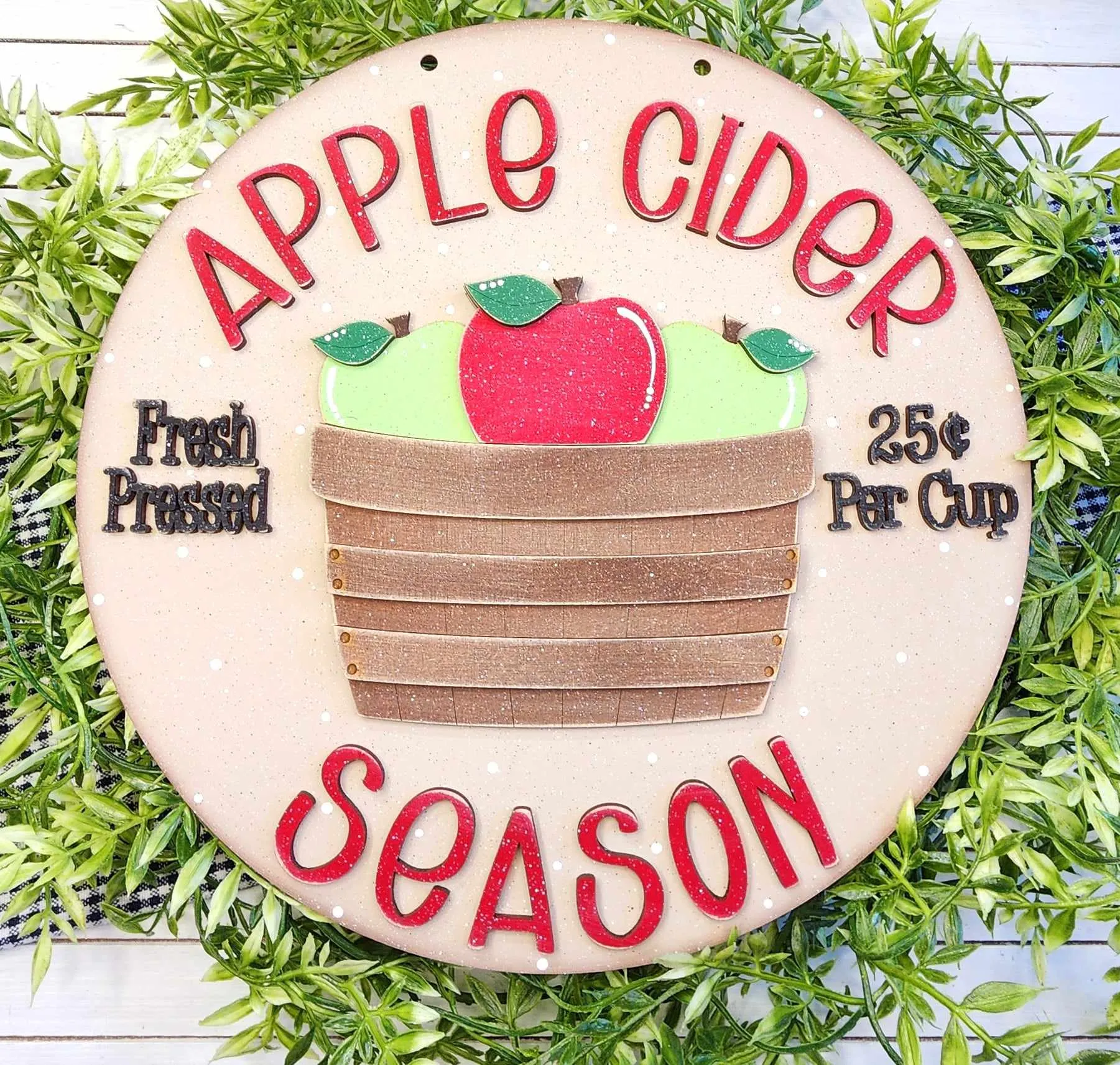 Apple Cider Harvest Collection-  Hanging Sign