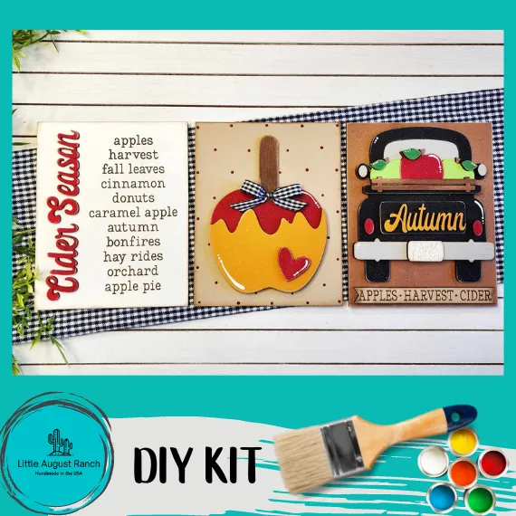Apple Cider Harvest Collection- Sign Trio