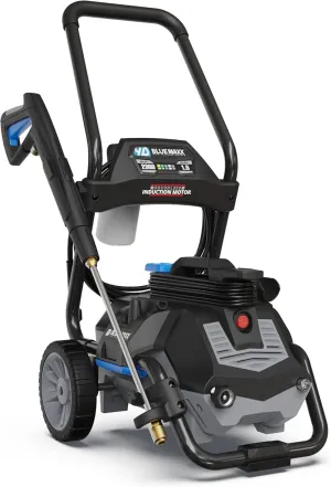 AR Blue Clean Maxx, BM2300 Electric Pressure Washer-2300 PSI, 1.5 GPM, 13 Amps Quick Connect Accessories, 2 in 1 Detachable Cart, On Board Storage, Portable Pressure Washer, High Pressure