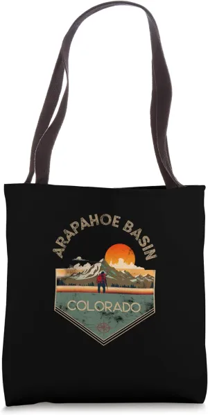 Arapahoe Basin Retro Vintage Hiking Apparel - Souvenir Tote Bag
