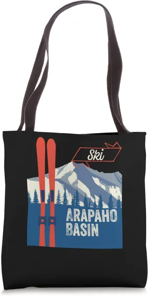Arapahoe Basin Ski Gear - Arapahoe Basin Mountain Skiing Tote Bag