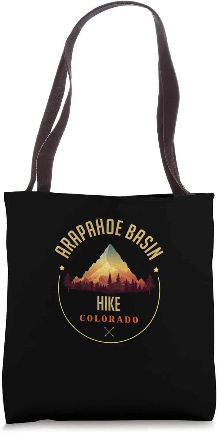 Arapahoe Basin Souvenir Apparel - Arapahoe Basin Hiking Tote Bag