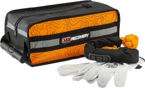 ARB ARB504A Micro Recovery Bag Updated in Black and Orange, Smallest Travel Organizer to Fit The Most Basic and Important Recovery Gear Like Gloves and Shackles