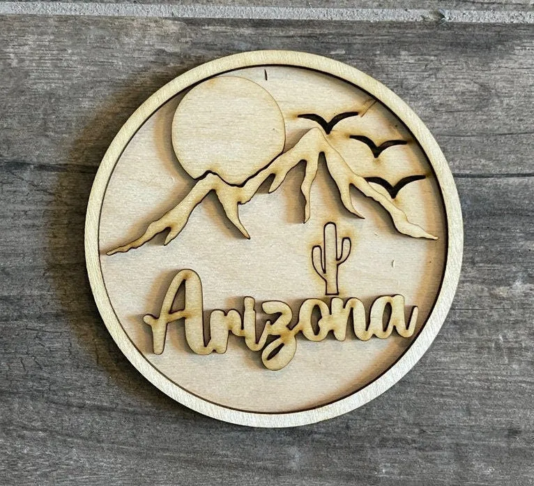 Arizona Tiered Tray Decor Bundle DIY - State Decor