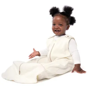 baby deedee Sleep nest Basic Cotton Baby Sleeping Bag Sack Toddler, Almond Cream, Medium (6-18 Month)