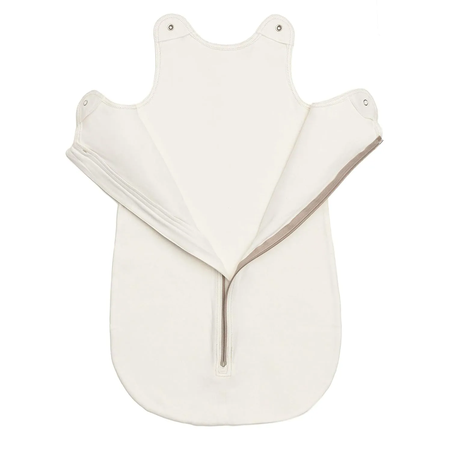 baby deedee Sleep nest Basic Cotton Baby Sleeping Bag Sack Toddler, Almond Cream, Medium (6-18 Month)