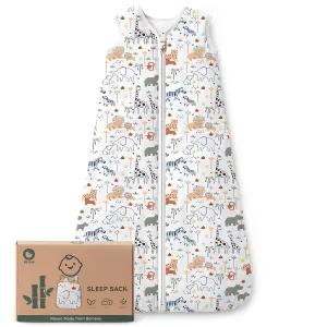 Baby Sleep Sack 0-6 Months Rayon Made From Bamboo 1.0 Tog Soft Wearable Blanket Baby Sleeping Bag for Infant Newborn 2-Way Zipper Toddler Sleep Sacks