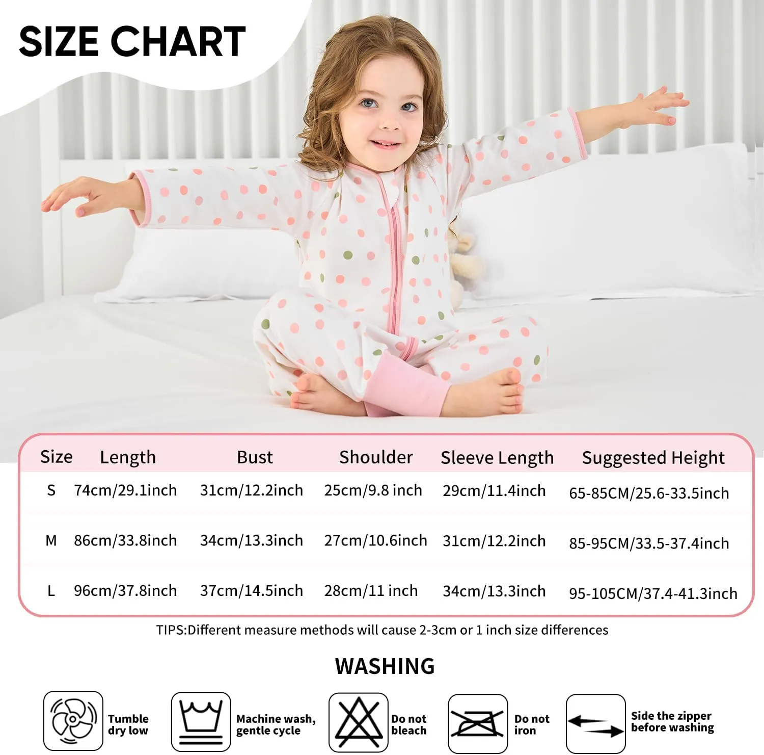 Baby Sleeping Bag with Feet, Summer Toddler Sleeping Sack with Legs Long Sleeves,Baby Wearable Blanket Sleep Sack 0.5 TOG