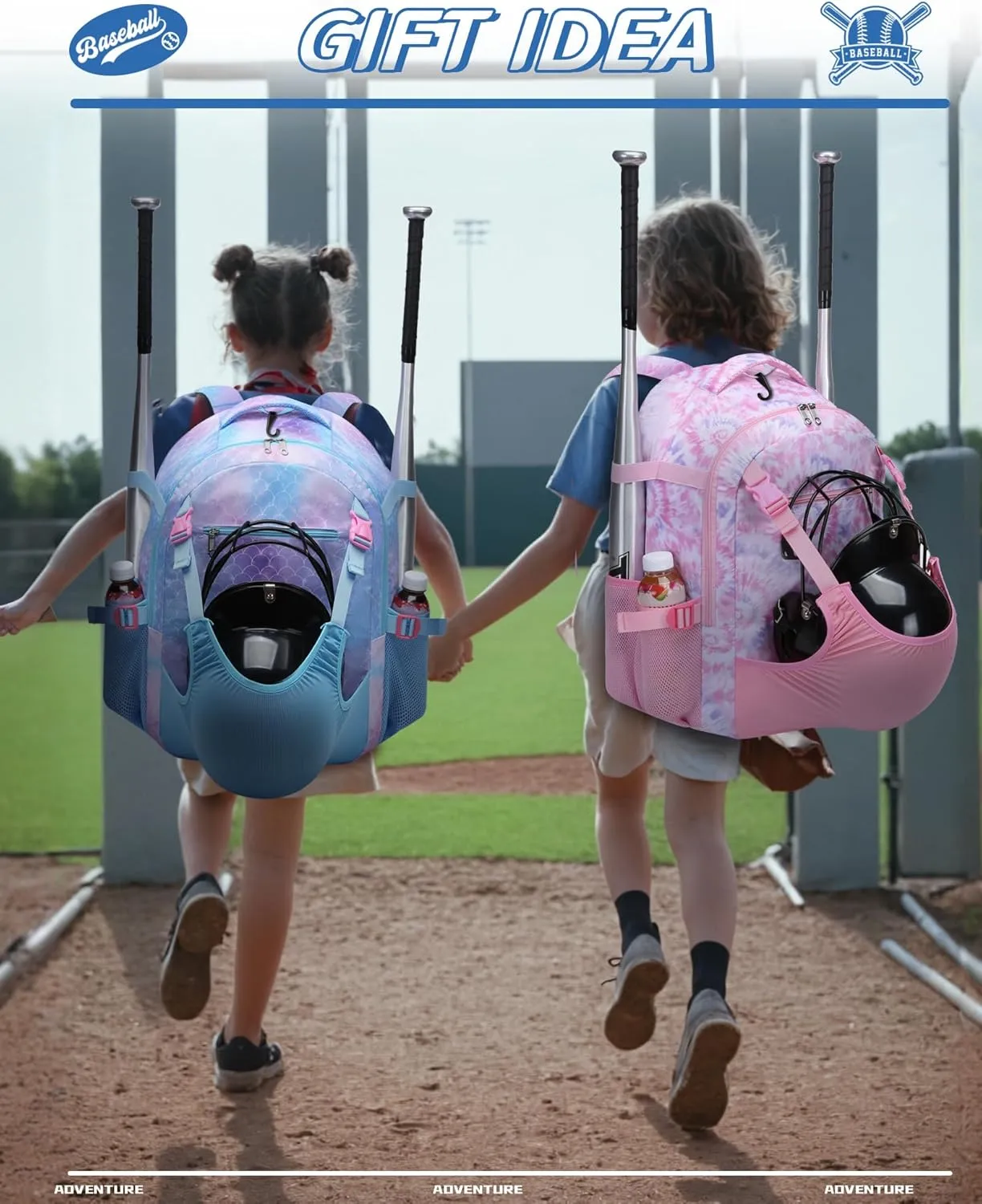 Baseball Softball Backpack for Kids Boys Girls 6-8 8-12 12-14 Large Youth Bat Bag for Gear Storage Baseball Softball Tball Equipment Back Pack with Separate Shoe Bag