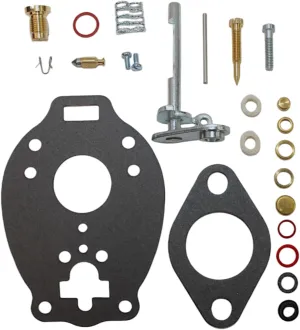 Basic Carburetor Repair Rebuild Kit Fits International 130 140 200 240 330 404 444 Massey Harris 20 22 Cockshutt E2 20 Oliver Super 44 440 Tractor (Marvel Schebler Carbs)
