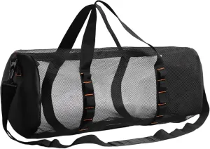 Beach Dive Bag - Portable Mesh Equipment Holder | Zippered Snorkel Storage, Oversized Travel Sack, Durable Outdoor Container for Diving Tools, Marine Sports, Poolside Packing, Boat Days