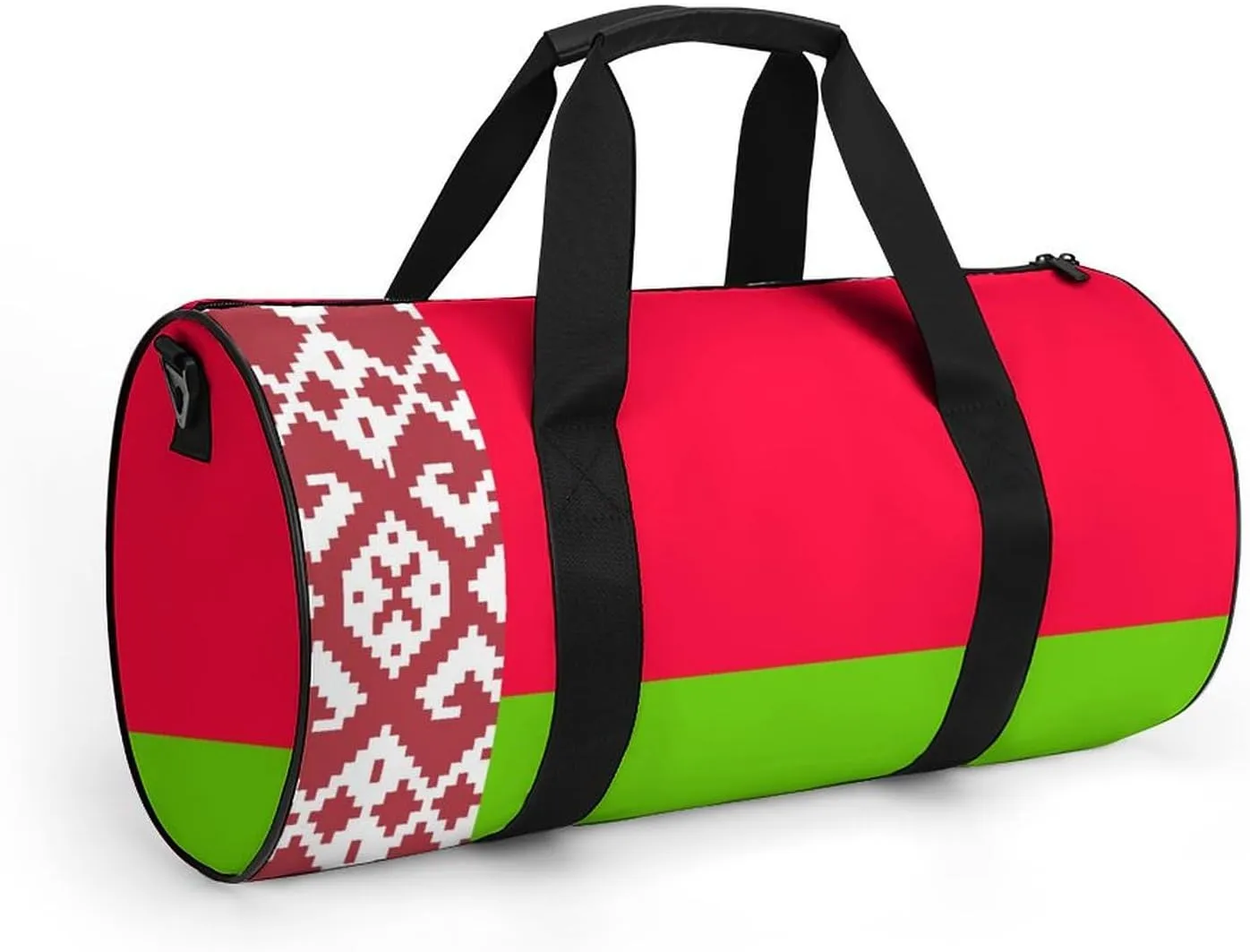 Belarus Flag Sports Gym Bag for Boys Girls with Wet Pocket Travel Duffel Tote