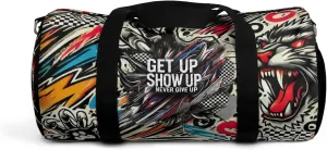 Black duffle bag | Unbreakable Beast gear for winners | Durable gym bag built for mindset and power