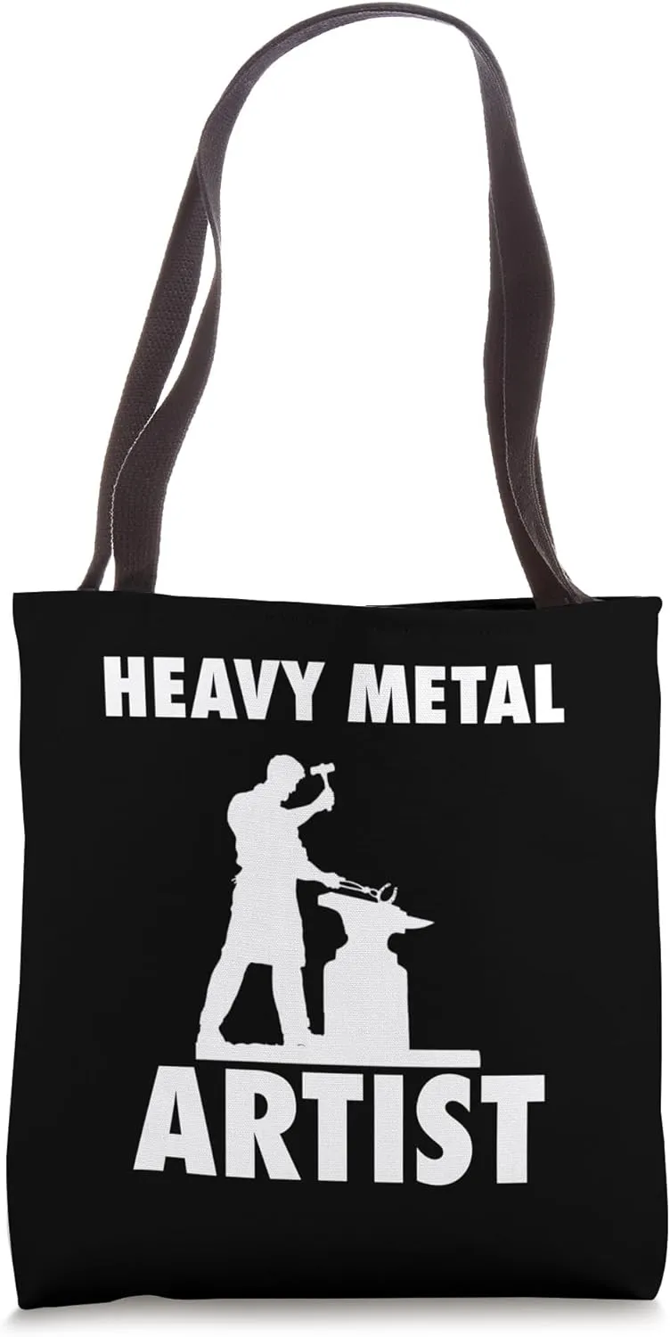 Blacksmith Heavy Metal' Artist Metalsmith Gear Forging Tote Bag