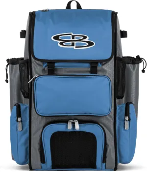 Boombah Superpack Bat Pack -Backpack Version (no wheels) - Holds up to 4 Bats - For Baseball or Softball