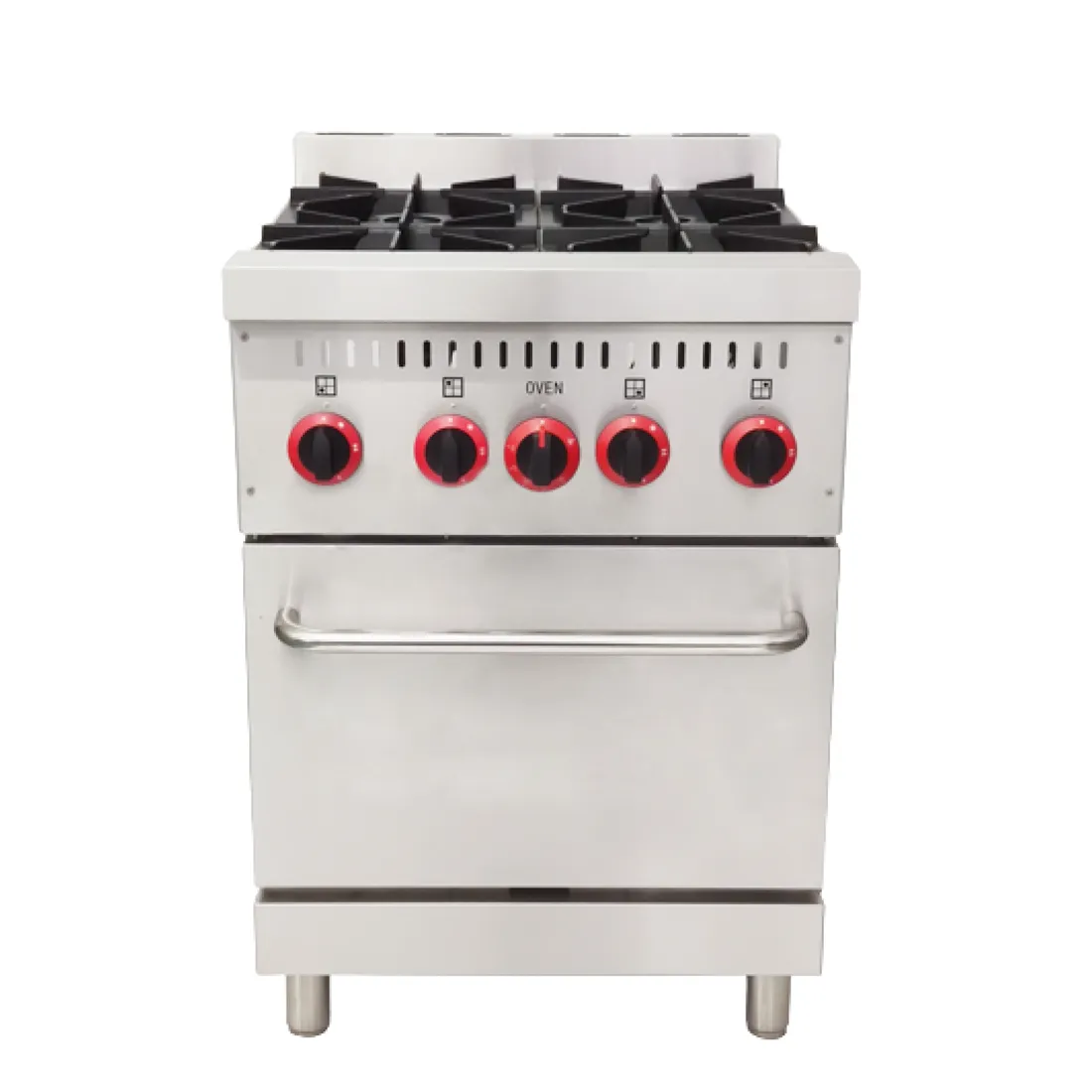 Borrelli 4 Burner Heavy Duty Gas Oven Range Stove