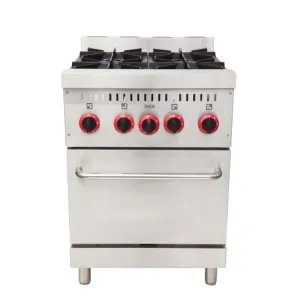 Borrelli 4 Burner Heavy Duty Gas Oven Range Stove