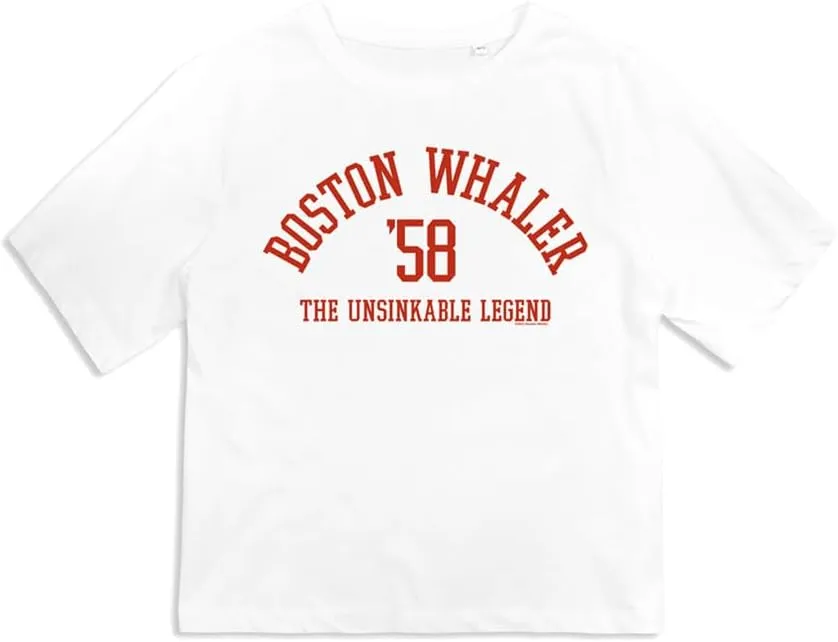 Boston Whaler Collegiate Women's Boxy Cropped T Shirt Collection